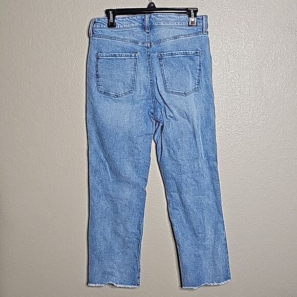 Frayed Jeans High Rise Straight Ankle 29 - Picture 5 of 11